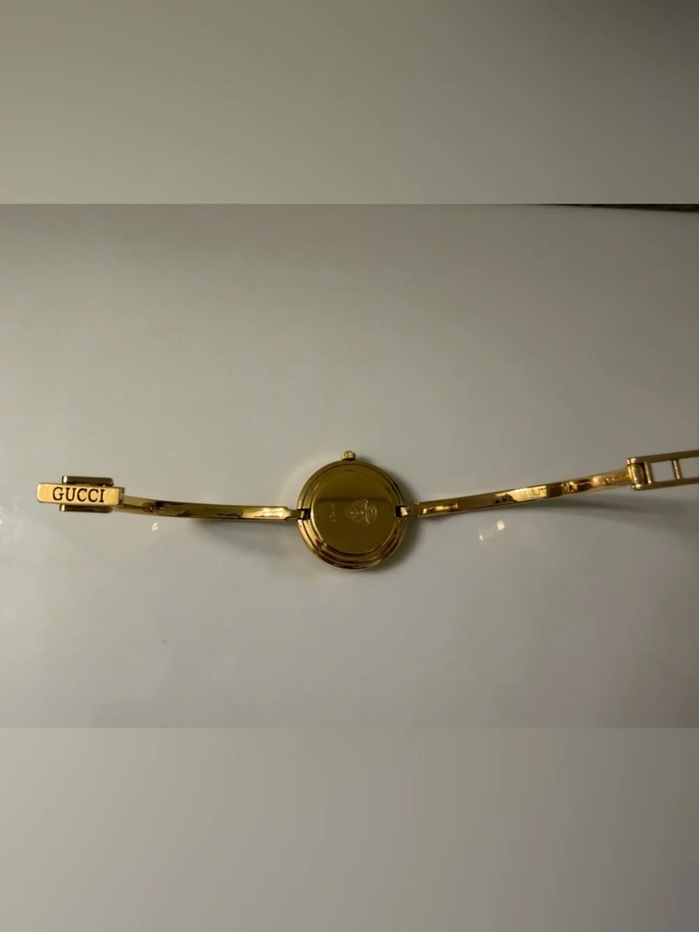~Vintage~Auth GUCCI Interchangeable Bezel Bracelet Bangle Watch~Box & Papers